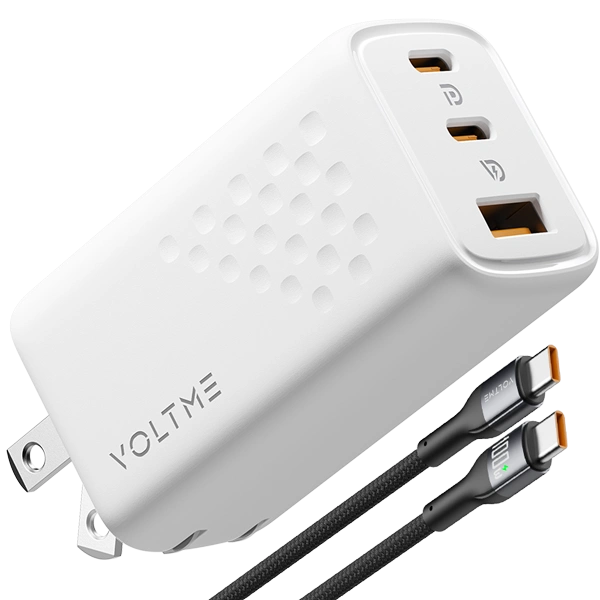 VOLTME Revo 67 Lite (Triple-Port PD 67W Wall Charger Bundle Set With GaN Tech)