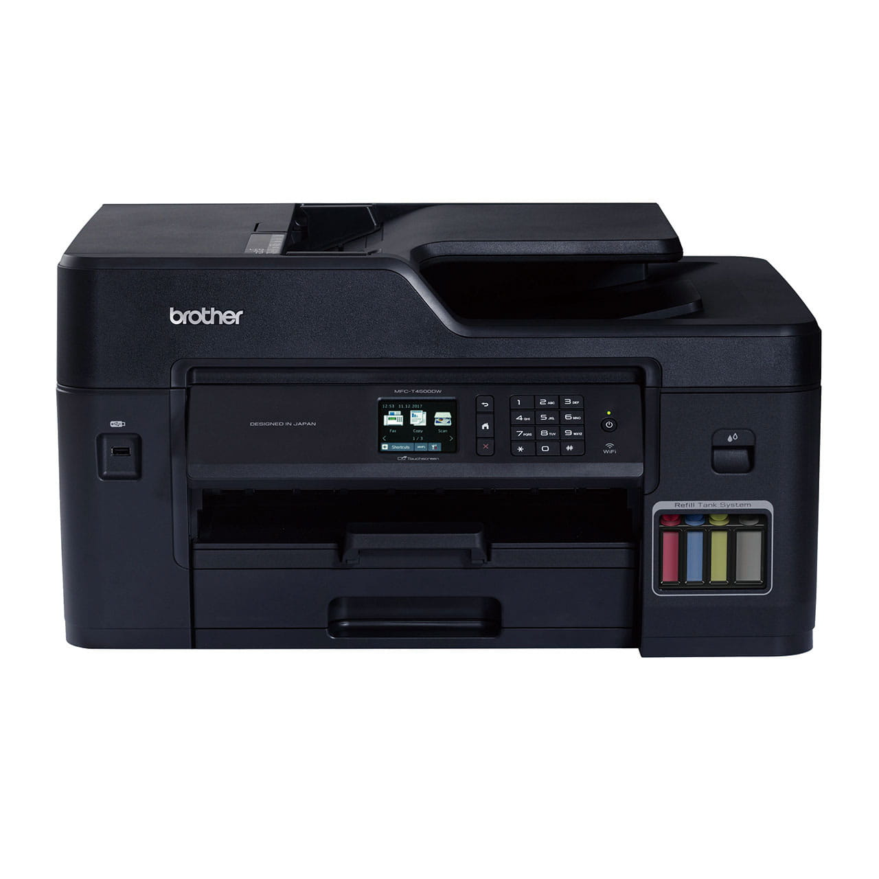 Brother MFC-T4500DW A3 Inktank All-in-One Printer with Wifi (Black /Color: 22/20 PPM)