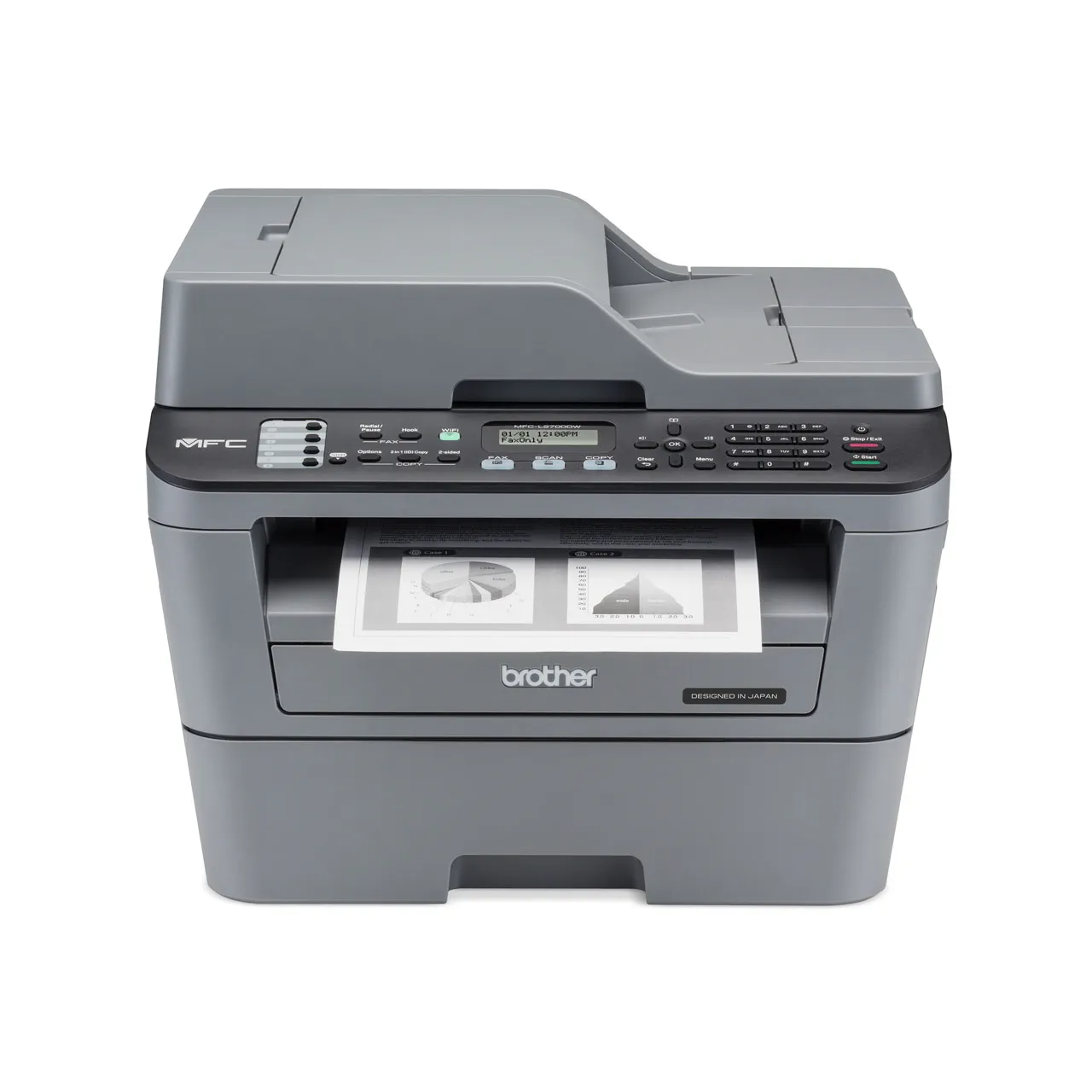 Brother MFC-L2700DW Multifunction Laser Printer with Wifi (30 PPM)