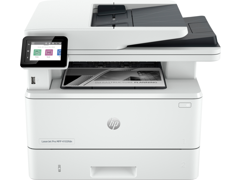 HP LaserJet Pro MFP 4103fdn Multifunction Laser Printer